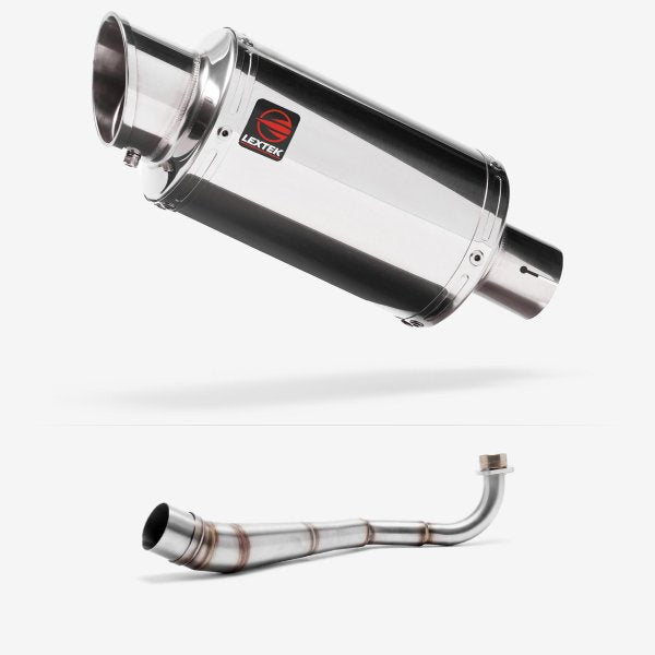 Lextek YP4 S/Steel Stubby Exhaust System 200mm Low Level for Honda MSX Grom 125 (13-16)