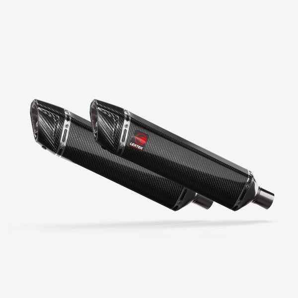 Lextek SP7C & SP7CL Gloss Carbon Fibre Silencers 51mm (Pair)