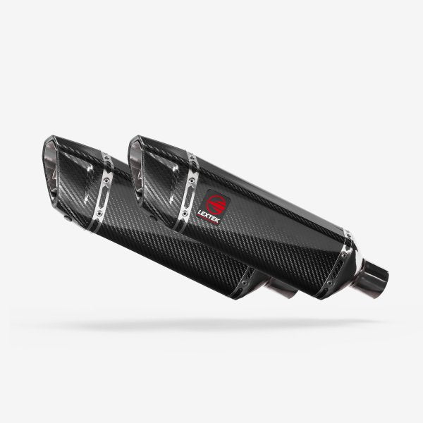 Lextek SP9C & SP9CL  Gloss Carbon Fibre Silencer 51mm (Pair)