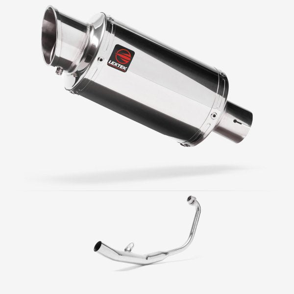 Lextek YP4 S/Steel Stubby Exhaust System 200mm for Honda CBR 125 R (11-19)