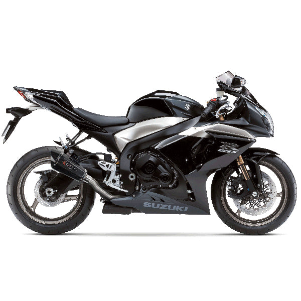 Lextek XP8C Carbon Fibre Exhaust 210mm with De-Cat Link Pipe for Suzuki GSXR 1000 (09-11)