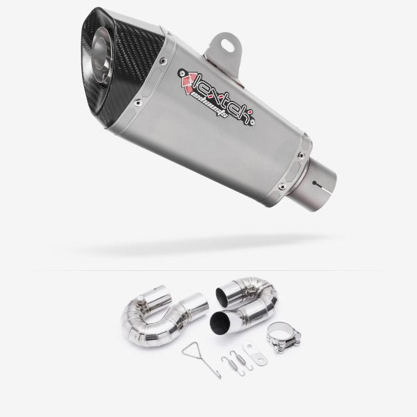 Lextek XP10 Matt S/Steel Exhaust 210mm with Link Pipe for Honda CBR1000 RR (08-13)