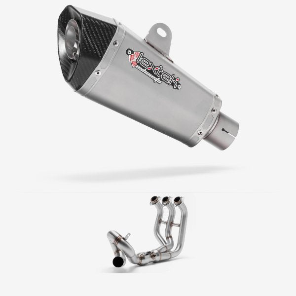 Lextek XP10 Matt S/Steel Exhaust System 210mm Low Level for Yamaha MT-09 (13-20)