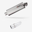 Lextek OP1 Matt S/Steel Exhaust 350mm with Link Pipe for BMW F800 GS (08-19) GT (13-19)