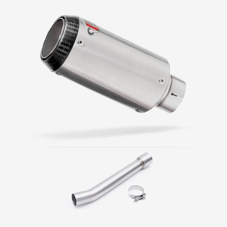 Lextek CP1 Matt S/Steel Carbon Tip Exhaust 150mm with Link Pipe for Yamaha FZS 1000 (00-05)