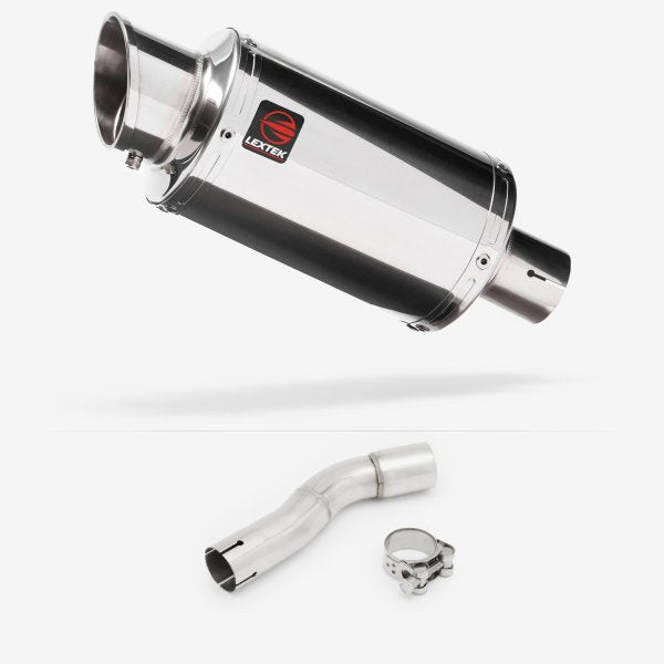 Lextek YP4 S/Steel Stubby Exhaust 200mm with Link Pipe for Honda CMX500 Rebel (17-19)