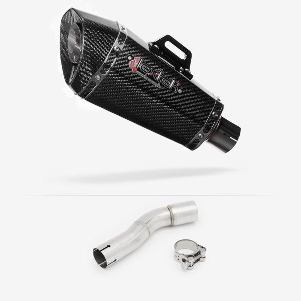 Lextek XP8C Carbon Fibre Exhaust 210mm with Link Pipe for Honda CMX500 Rebel (17-19)