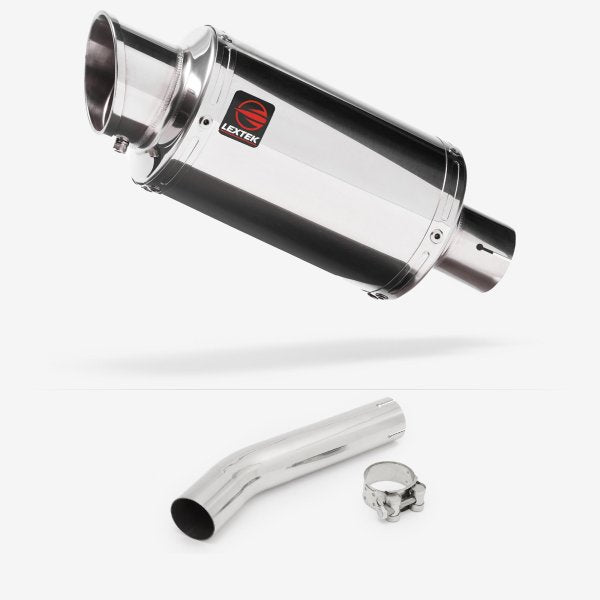 Lextek YP4 S/Steel Stubby Exhaust 200mm with Link Pipe for Honda CB1300 (03-14)