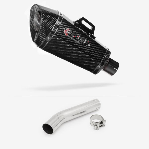Lextek XP8C Carbon Fibre Exhaust 210mm with Link Pipe for Honda CB1300 (03-14)