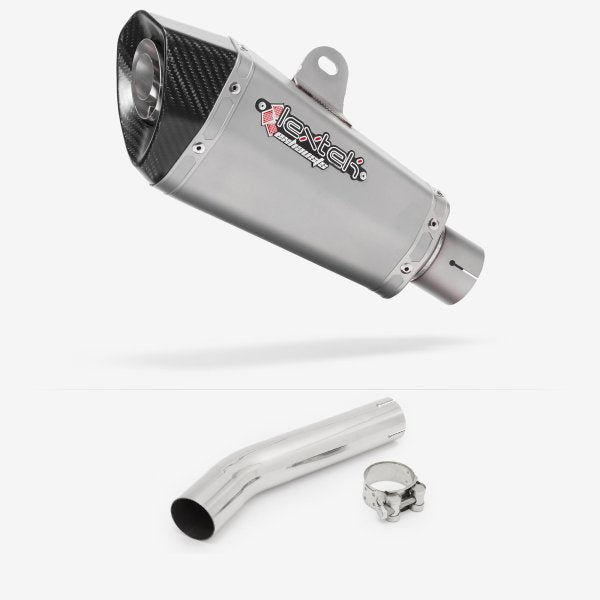 Lextek XP10 Matt S/Steel Exhaust 210mm with Link Pipe for Honda CB1300 (03-14)