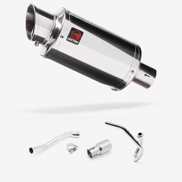 Lextek YP4 S/Steel Stubby Exhaust System 200mm for Pulse XF250GY (06-15)