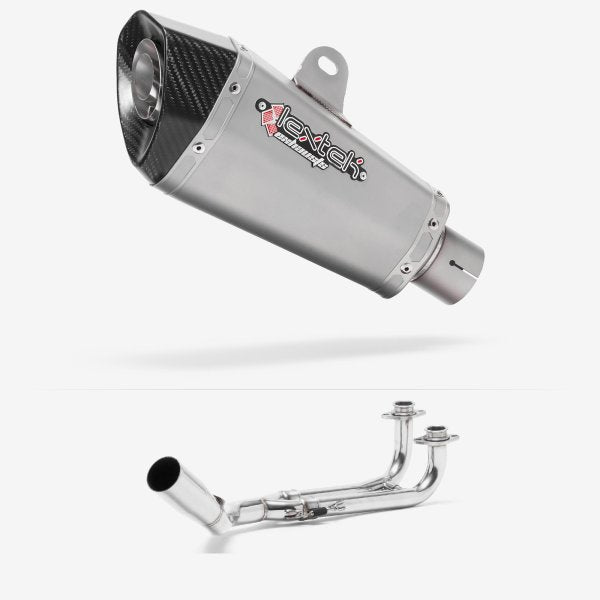 Lextek XP10 Matt S/Steel Exhaust System 210mm for Yamaha T-Max 530 (14-16)