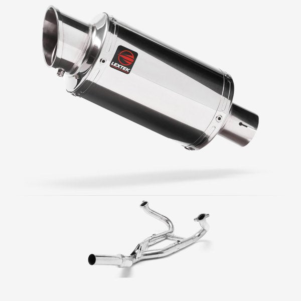 Lextek YP4 S/Steel Stubby Exhaust System 200mm for BMW R 1200 GS (12-17) R 1200 R RS (14-17)