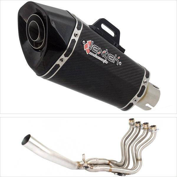 Lextek XP8C Carbon Fibre Exhaust System 210mm for Suzuki GSXR 1000 (12-16)