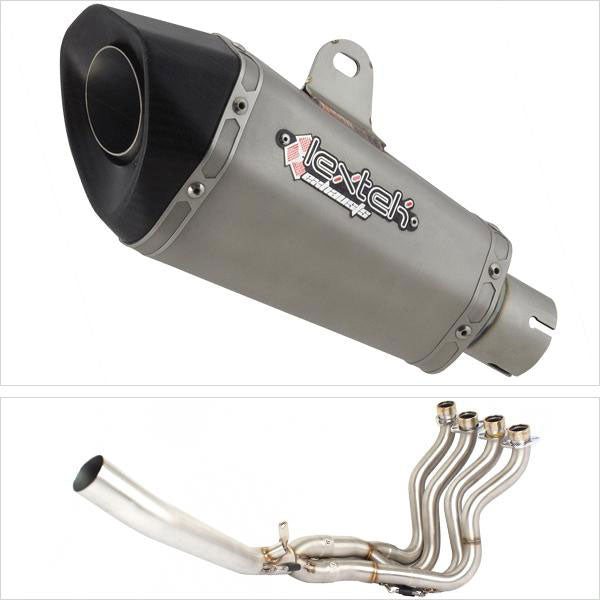 Lextek XP10 Matt S/Steel Exhaust System 210mm for Suzuki GSXR 1000 (12-16)