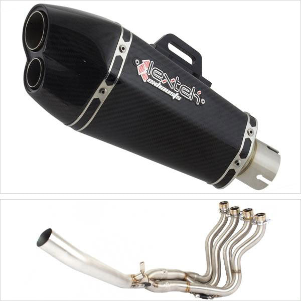Lextek XP13C Carbon Fibre Exhaust System 210mm for Suzuki GSXR 1000 (12-16)