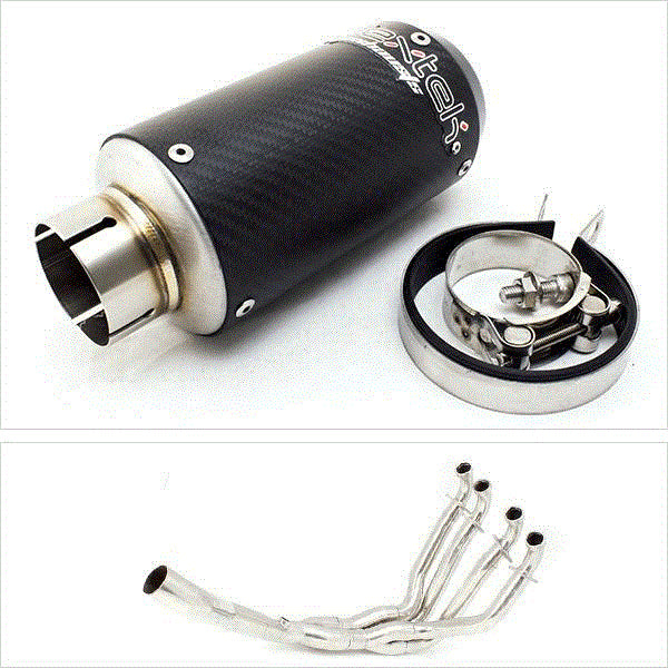 Lextek CP8C Full Carbon Exhaust System 150mm for Kawasaki ZX-10R Ninja (10-17)