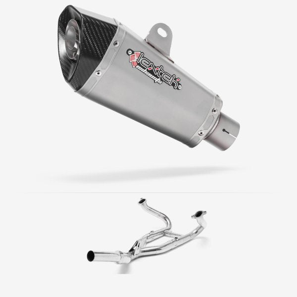 Lextek XP10 Matt S/Steel Exhaust System 210mm for BMW R 1200 GS (12-17)