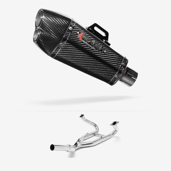 Lextek XP13C Carbon Fibre Exhaust System 210mm for BMW R 1200 GS (12-17)