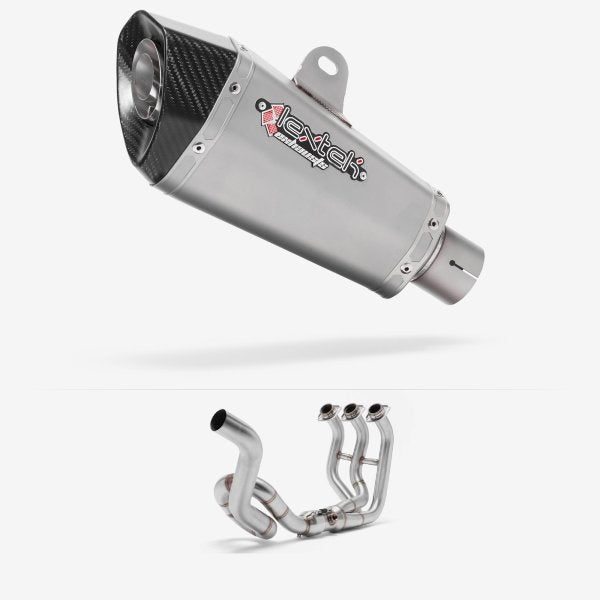 Lextek XP10 Matt S/Steel Exhaust System 210mm High Level for Yamaha MT-09 (13-20)