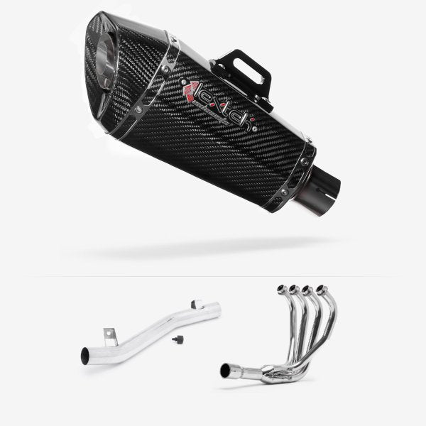 Lextek XP8C Carbon Fibre Exhaust System 210mm for Suzuki GSF 1200 Bandit (95-06)