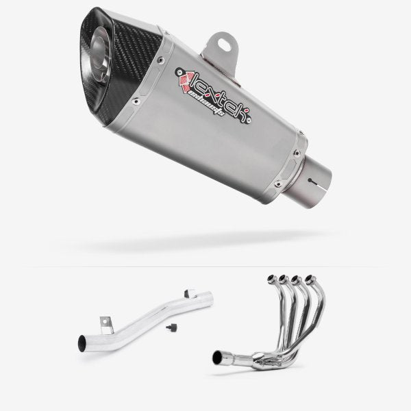 Lextek XP10 Matt S/Steel Exhaust System 210mm for Suzuki GSF 600 Bandit (95-04) GSF 650 (05-06)