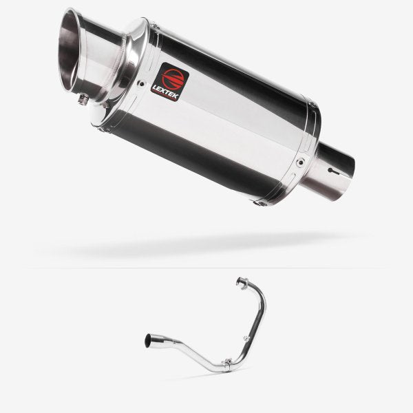 Lextek YP4 S/Steel Stubby Exhaust System 200mm for Lexmoto Michigan 125