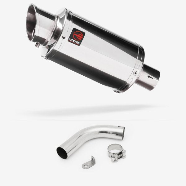 Lextek YP4 S/Steel Stubby Exhaust 200mm with Link Pipe for Honda CB1000R (08-17)