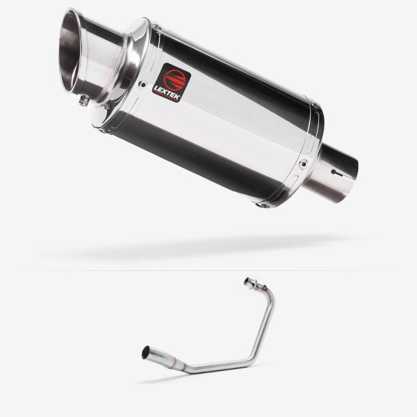 Lextek YP4 S/Steel Stubby Exhaust System 200mm for Kiden Aries, Pisces, Aquarius andLexmoto Oregon,