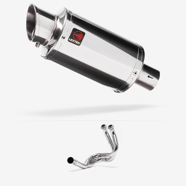 Lextek YP4 S/Steel Stubby Exhaust System 200mm for Kawasaki ER6, Ninja 650, Z650, Versys 650