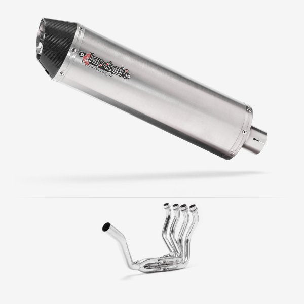 Lextek RP1 Gloss S/Steel Oval Exhaust System 400mm Single Sided