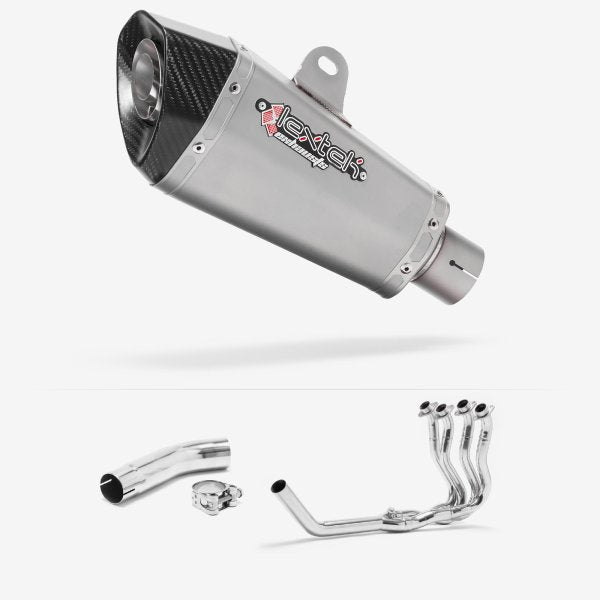Lextek XP10 Matt S/Steel Exhaust System 210mm for Suzuki GSXR 600/750 (11>)