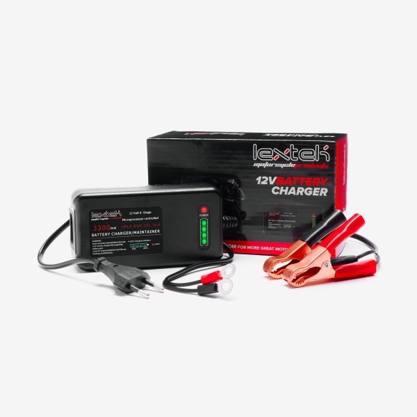 Lextek 12v Battery Optimiser Charger With EU Plug