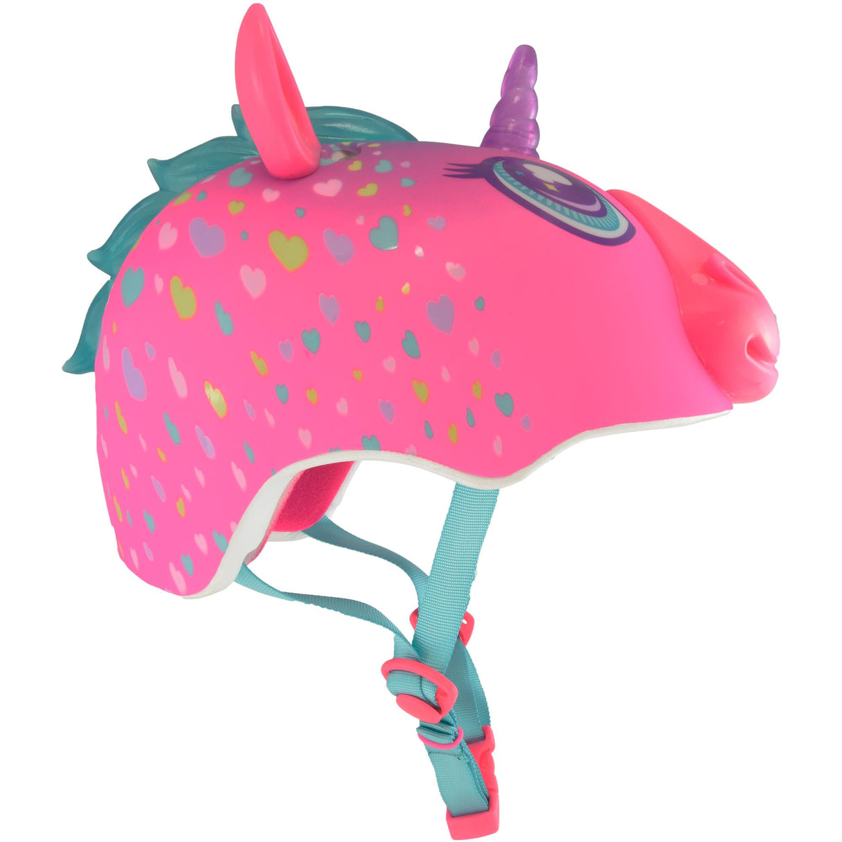 C-Preme Raskullz USB Rechargeable LED FS Child Helmet (5+ Years) - Super Rainbow Corn