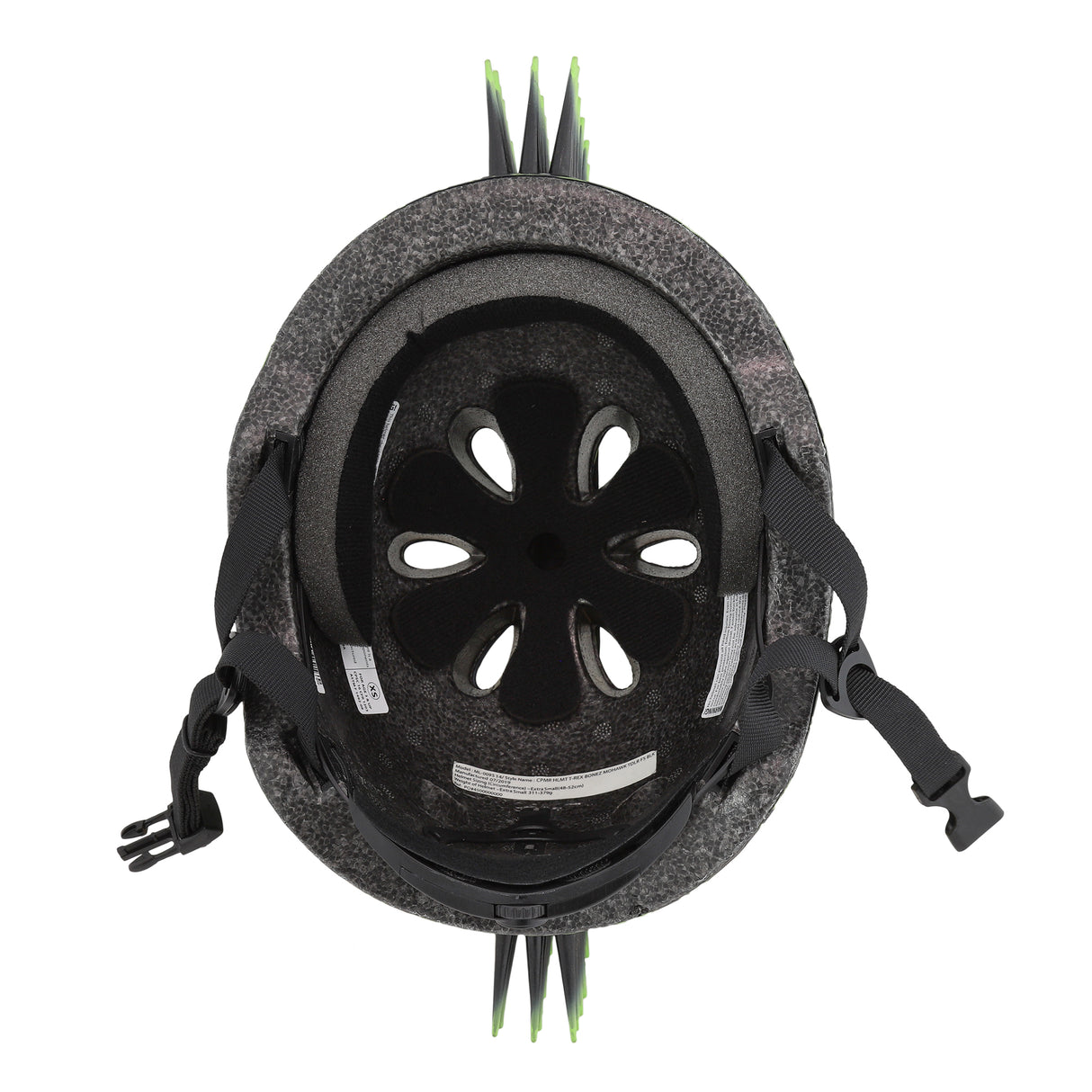 C-Preme Raskullz FS (Fit System) Toddlers Helmet - T-Rex Bonez Mohawk