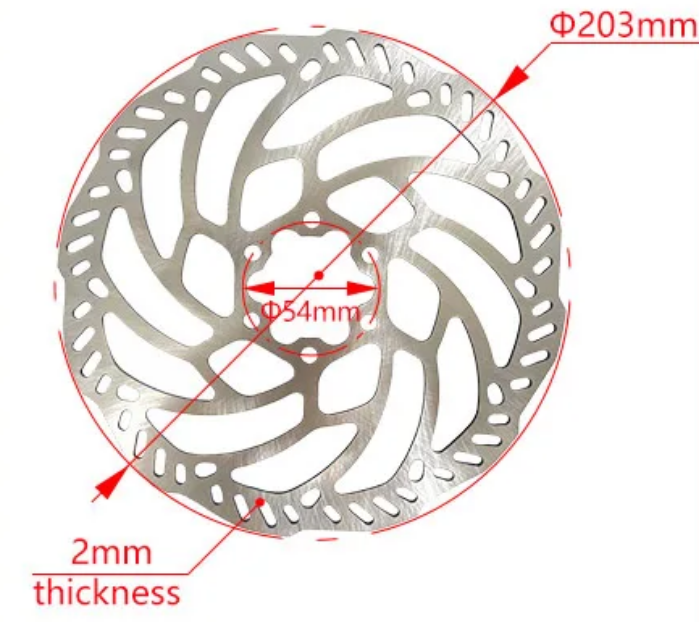 REAR BRAKE DISC 203mm SURRON LIGHT BEE X S