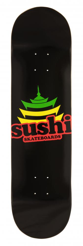 Sushi Deck Pagoda Logo Black