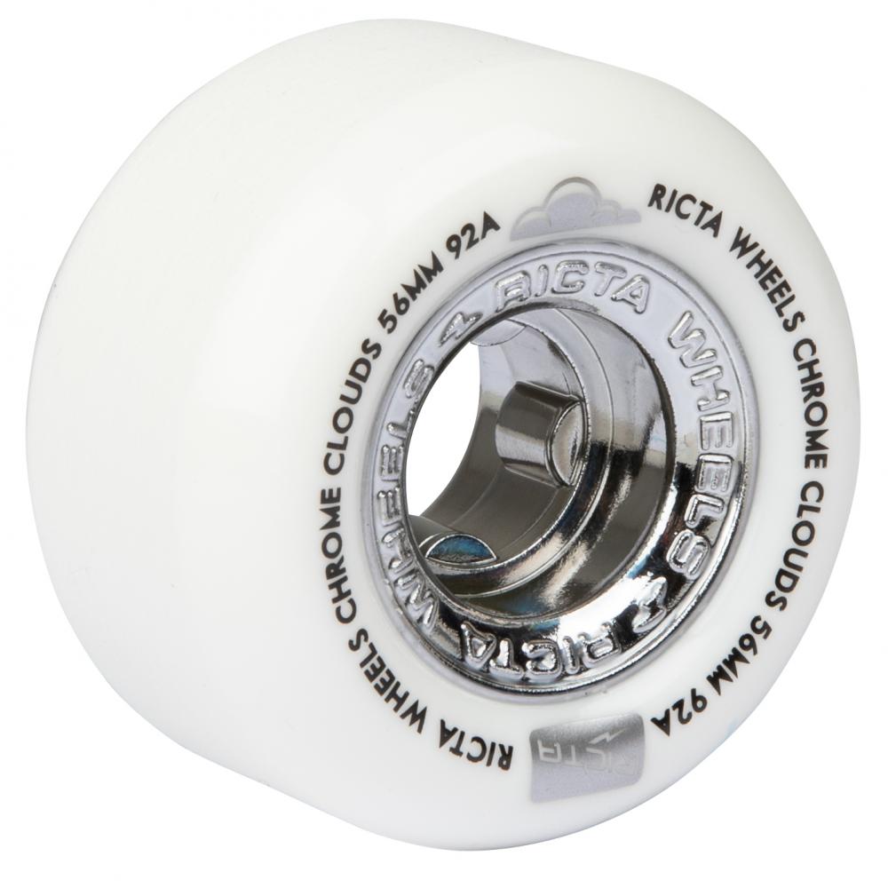 Ricta Wheels Chrome Clouds Black 92a White 56mm