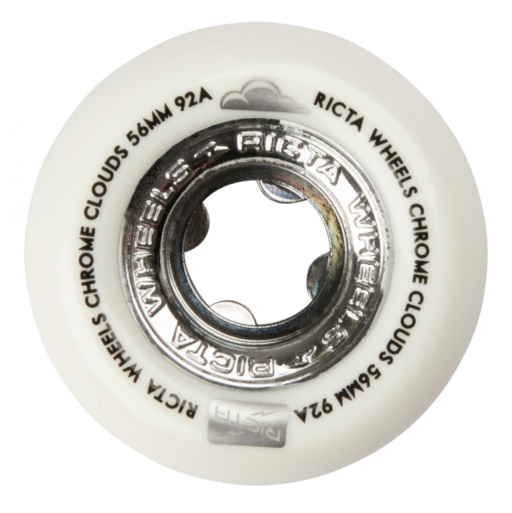 Ricta Wheels Chrome Clouds Black 92a White 56mm