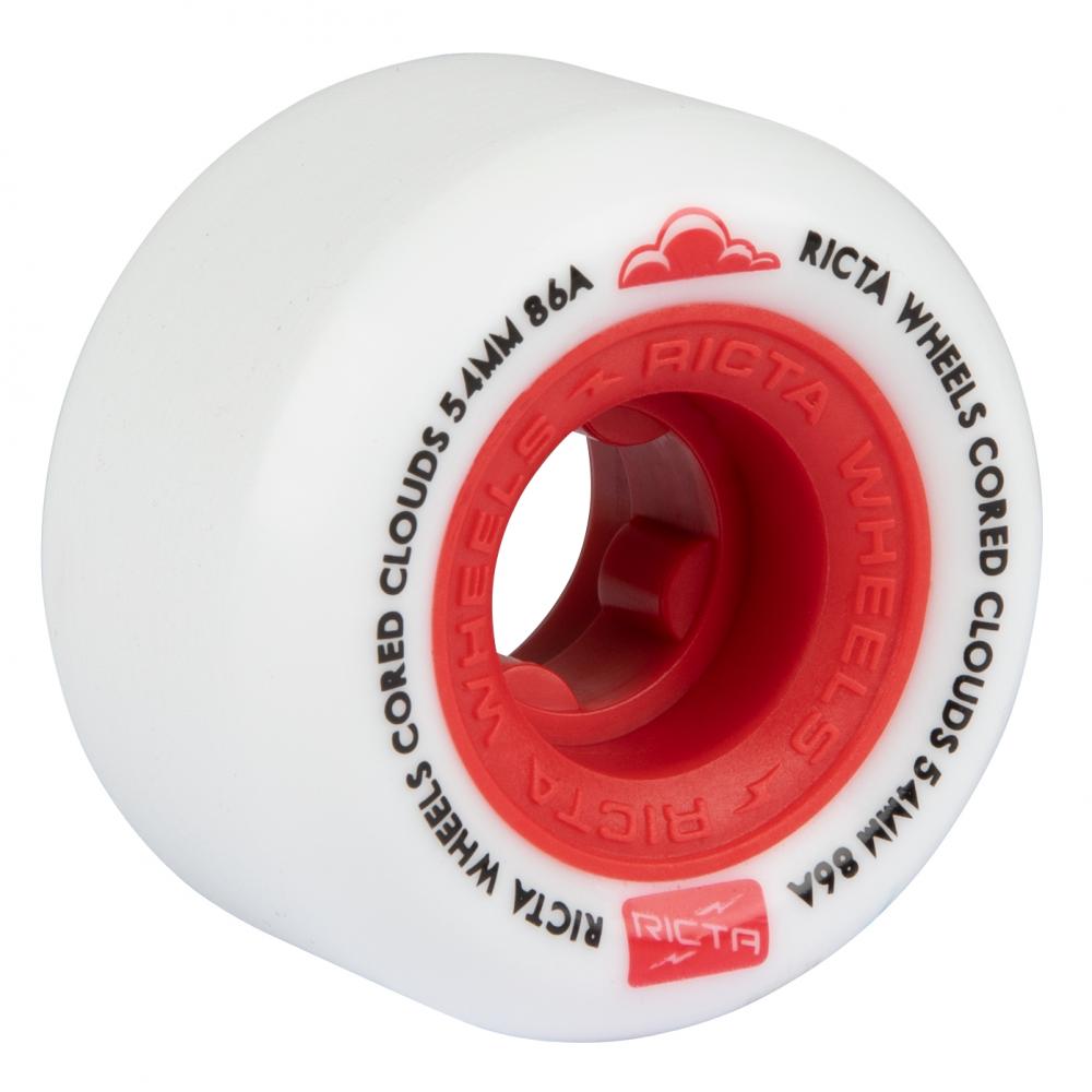 Ricta Wheels Cored Clouds Red 86a White 54mm