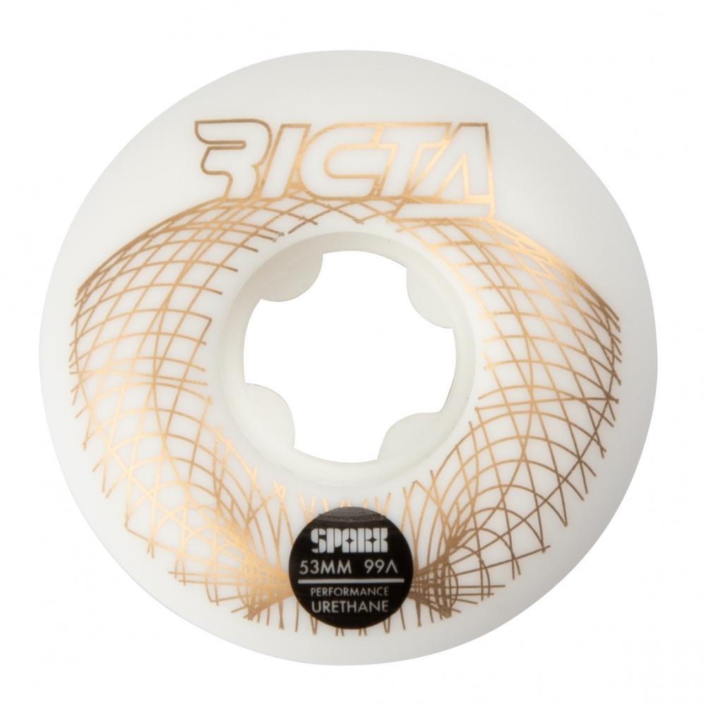 Ricta Wheels Wireframe Sparx 99a White 53mm