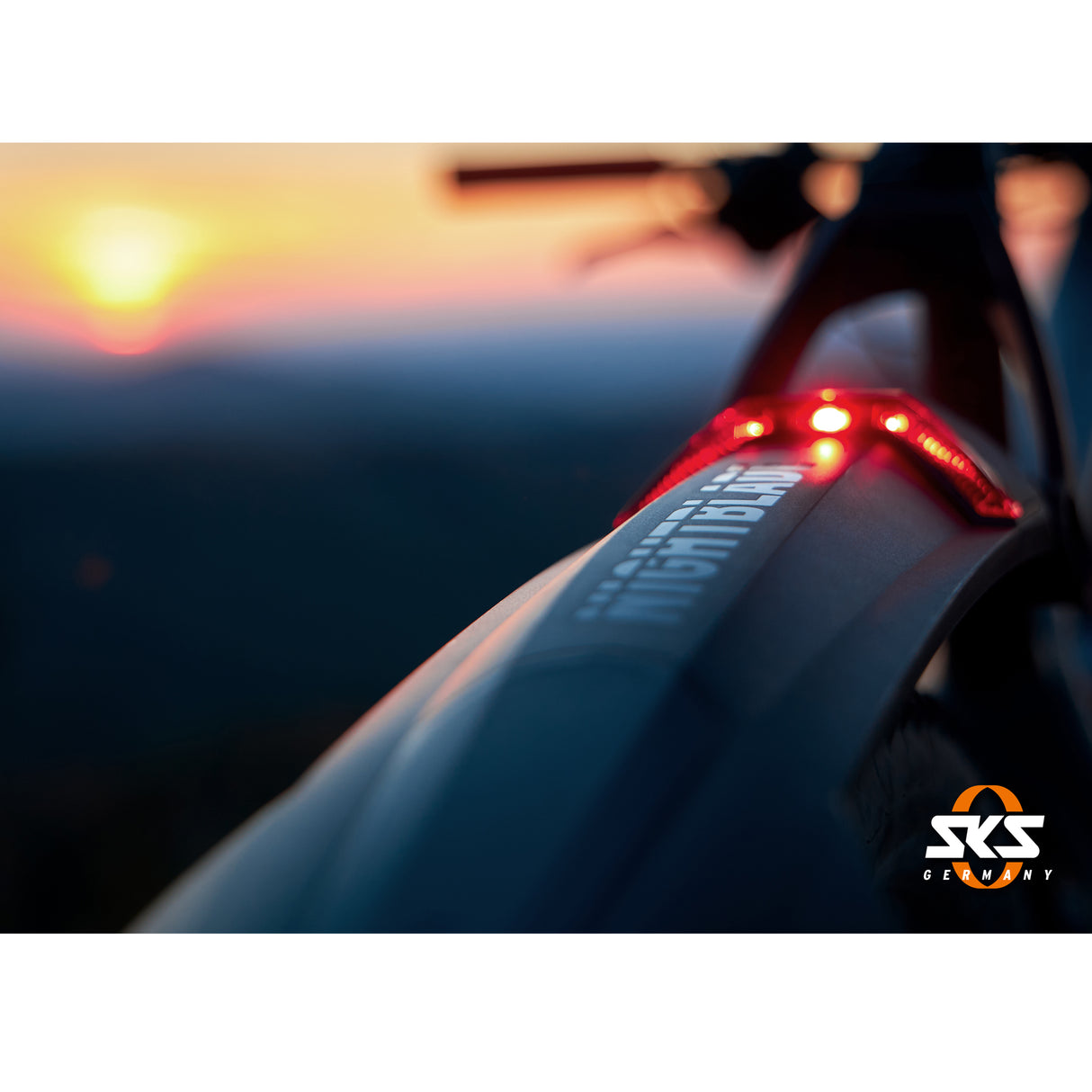 SKS Nightblade Mudguard With Integrated Light