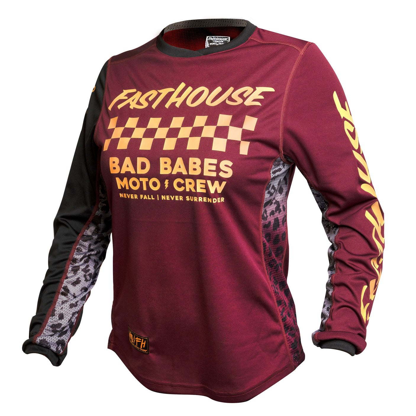 Fasthouse Women's Grindhouse Golden Crew Long Sleeve Jersey