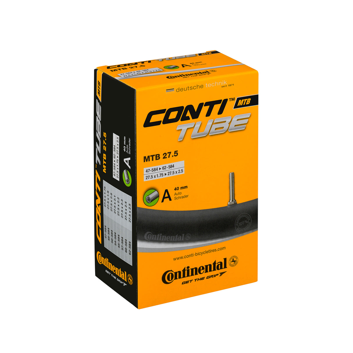 Continental MTB Tube - Schrader 40mm Valve