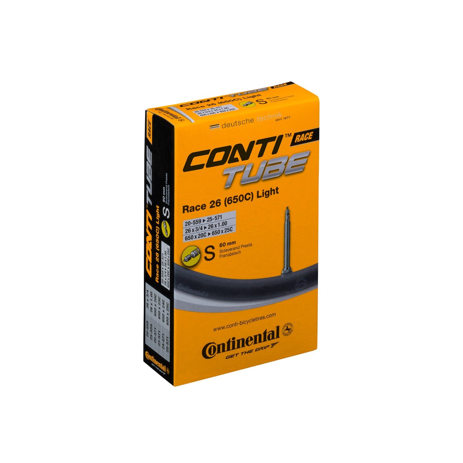 Continental Race Tube Light - Presta 60mm Valve