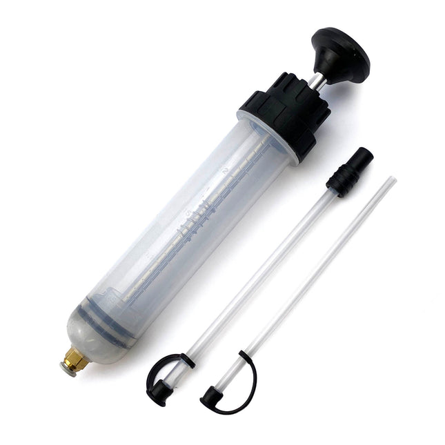 Heavy Duty Hydraulic Brake Bleeder, 200ml Syringe & Hose With Adapters