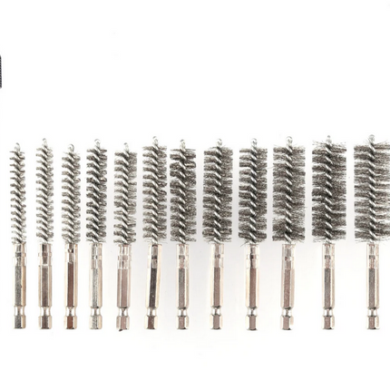12PCS Steel Polishing Wire Brush Kit Paint Rust Remover Grinding Tool