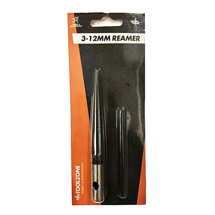 Tapered Reamer 3-12mm Bearing Steel 125mm Length - Toolzone KDPWW190