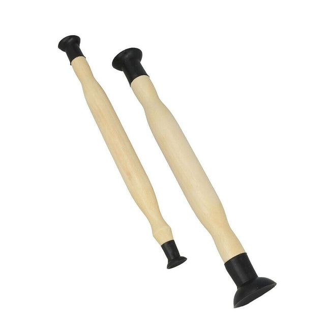 Wooden Hand Valve Lapping Grinding Tool Set 35/28 & 16/21
