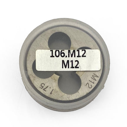 Die Circular 12mm x 1.75 Std, M12x1.75mm Tapping Die 1''1/2 OD